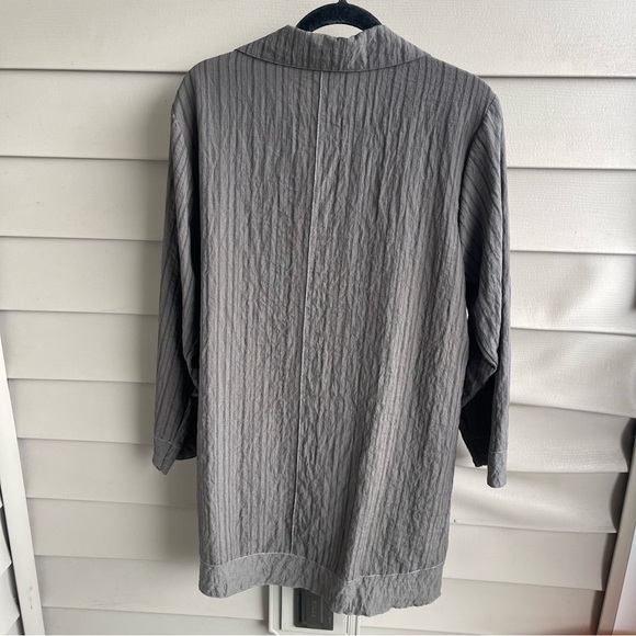 Habitat Clothes to Live In Textured Long Sleeve Button Down Tunic Jacket Large - Picture 2 of 9